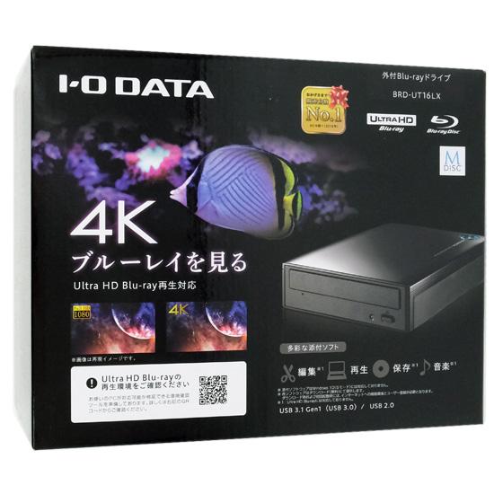 I-O DATA製　Ultra HD Blu-ray再生対応 外付型ブルーレイドライブ BRD-UT16LX
