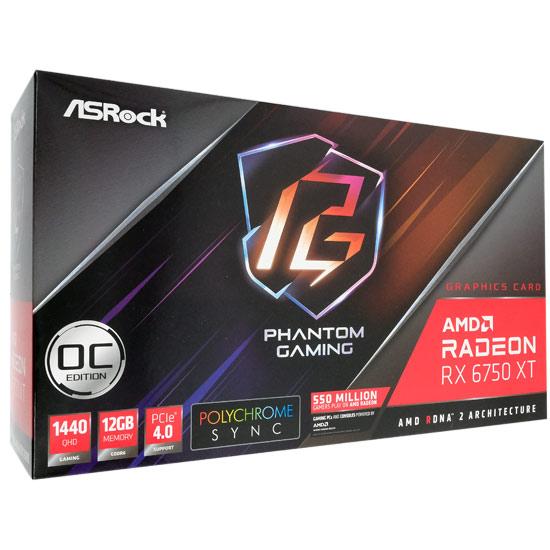 ASRock製グラボ　Radeon RX 6750 XT Phantom Gaming D 12GB OC　PCIExp 12GB
