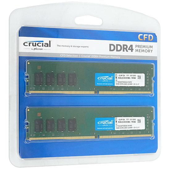 crucial　CFD Selection W4U2400CM-16GQ　DDR4 PC4-19200 16GB 2枚組