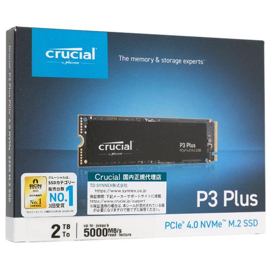 crucial　内蔵型 M.2 SSD　P3 Plus CT2000P3PSSD8JP　2TB 商品画像1：オンラインショップ　エクセラー