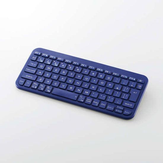 ELECOM　Bluetooth薄型ミニキーボード Slint TK-TM10BPBU　ブルー 商品画像1：オンラインショップ　エクセラー
