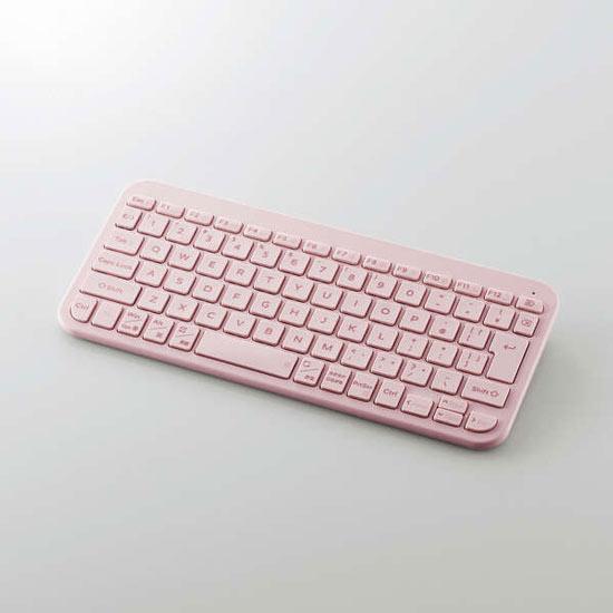 ELECOM　Bluetooth薄型ミニキーボード Slint TK-TM10BPPN　ピンク