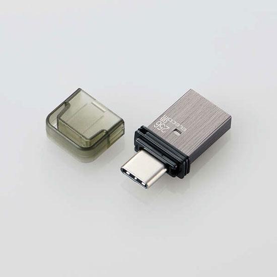 ELECOM　Type-C対応USBメモリ　MF-CAU32256GBK　256GB ブラック
