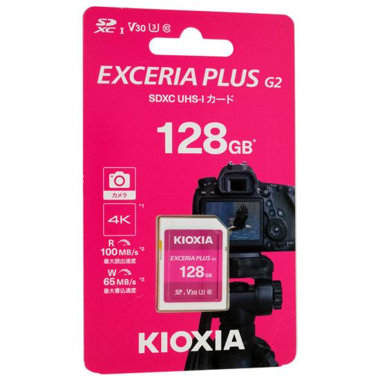 キオクシア　SDXCメモリーカード EXCERIA PLUS G2　KSDH-B128G　128GB 商品画像1：オンラインショップ　エクセラー