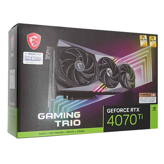 MSI製グラボ　GeForce RTX 4070 Ti GAMING TRIO 12G　PCIExp 12GB 商品画像1：オンラインショップ　エクセラー