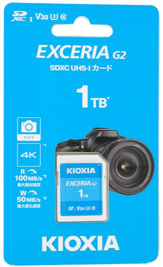キオクシア　SDXCメモリーカード EXCERIA G2　KSDU-B001T　1TB 商品画像1：オンラインショップ　エクセラー