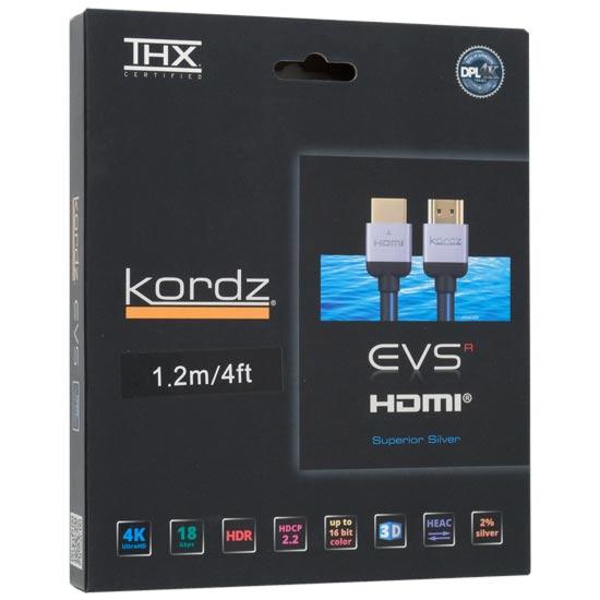 Kordz　HDMIケーブル EVS-HD0120R 1.2m 商品画像1：オンラインショップ　エクセラー