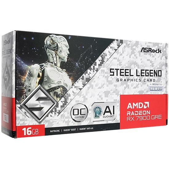 ASRock製グラボ　Radeon RX 7900 GRE Steel Legend 16GB OC　PCIExp 16GB