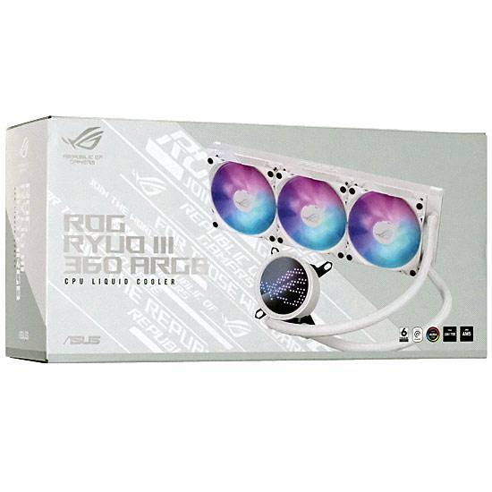 ASUS　オールインワン水冷CPUクーラー ROG RYUO III 360 ARGB WHITE EDITION･･･