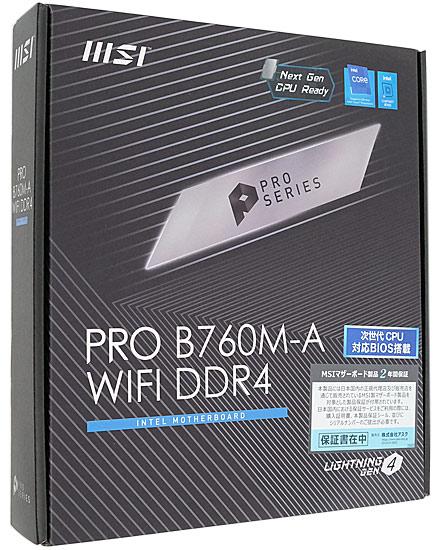 MSI製　MicroATXマザーボード　PRO B760M-A WIFI DDR4　LGA1700 商品画像1：オンラインショップ　エクセラー