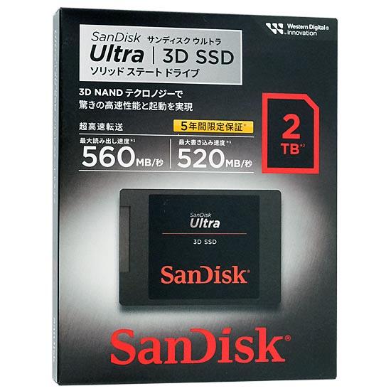 SANDISK　ウルトラ 3D SSD SDSSDH3-2T00-J26