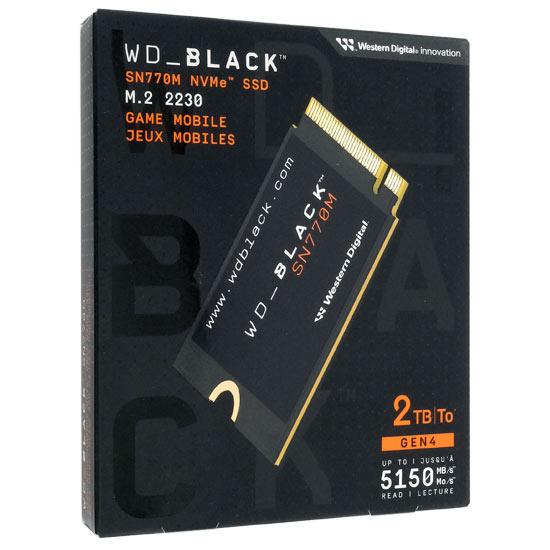 Western Digital製 SSD　WD_Black SN770M NVMe SSD WDS200T3X0G　2TB