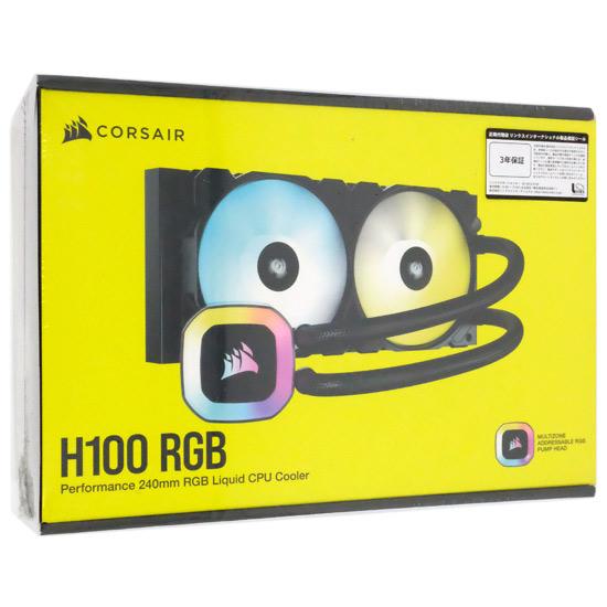 CORSAIR製　水冷CPUクーラー　H100 RGB CW-9060053-WW 商品画像1：オンラインショップ　エクセラー