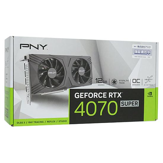 PNY　GeForce RTX 4070 SUPER 12GB VERTO OC デュアルファン VCG4070S12DFXPB1-O　PCIExp 12GB 商品画像1：オンラインショップ　エクセラー