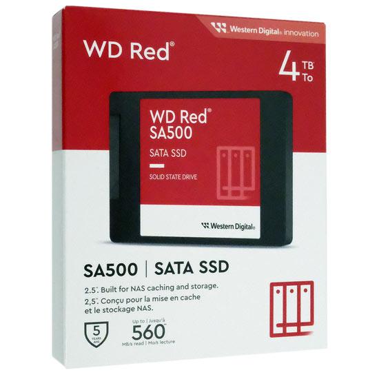 Western Digital製 SSD　WD Red SA500 NAS SATA WDS400T2R0A　4TB