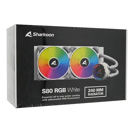 Sharkoon　水冷CPUクーラー SHA-S80 RGB AIO WT　ホワイト
