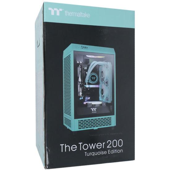 Thermaltake　ミニタワー型PCケース The Tower 200 Turquoise CA-1X9-00SBWN-･･･