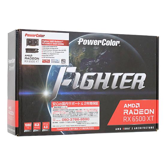 PowerColor　Fighter AMD Radeon RX 6500 XT 8GB GDDR6 AXRX 6500XT 8GBD6-DH/OC　PCIExp 8GB 商品画像1：オンラインショップ　エクセラー
