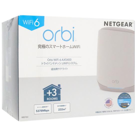 NETGEAR製　Orbi WiFi 6 RBS760-100JPS