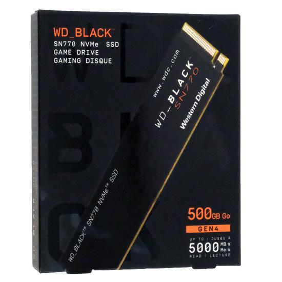 Western Digital製 SSD　WD Black SN770 NVMe WDS500G3X0E