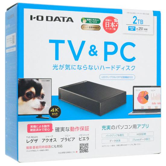 I-O DATA　外付けHDD HDD-UTL2KB　ブラック