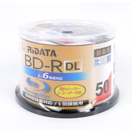 RiTEK　ブルーレイディスク RIDATA BD-R260PW 6X.50SP A　BD-R DL 6倍速 50枚･･･