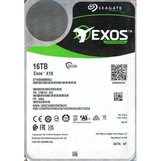 SEAGATE製HDD　ST16000NM000J　16TB SATA600 7200
