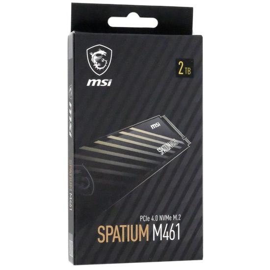 MSI　SPATIUM M461 PCIe 4.0 NVMe M.2 2TB