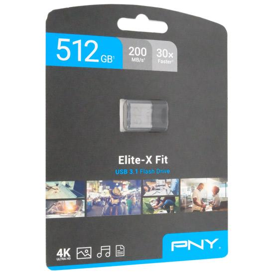 PNY　USBフラッシュドライブ Elite-X Fit P-FDI512EXFIT-GE　512GB 商品画像1：オンラインショップ　エクセラー