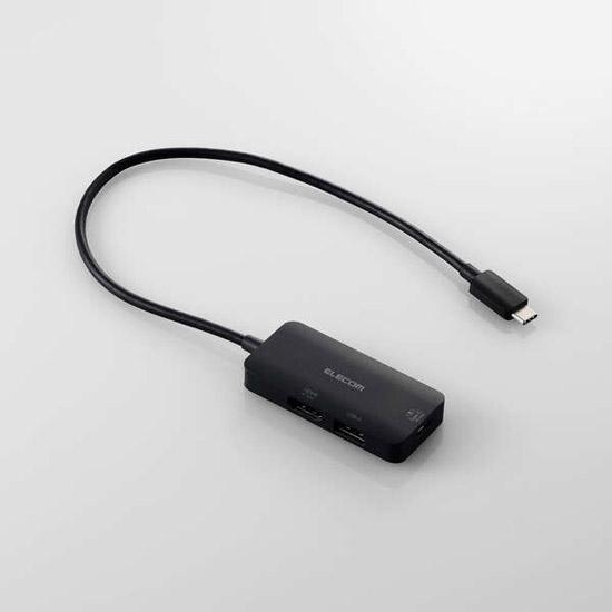 ELECOM　USB Type-C ドッキングステーション 3in1充電＋映像出力　DST-C31BK･･･