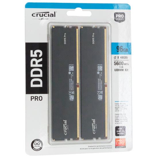 crucial　CP2K48G56C46U5　DDR5 PC5-44800 48GB 2枚組