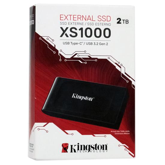 Kingston製　外付け SSD XS1000 SXS1000/2000G　オールブラック