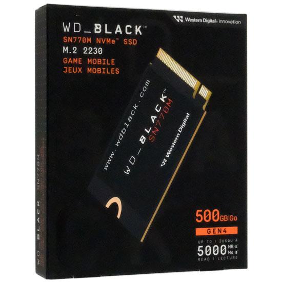 Western Digital製 SSD　WD_Black SN770M NVMe SSD WDS500G3X0G-EC　500GB