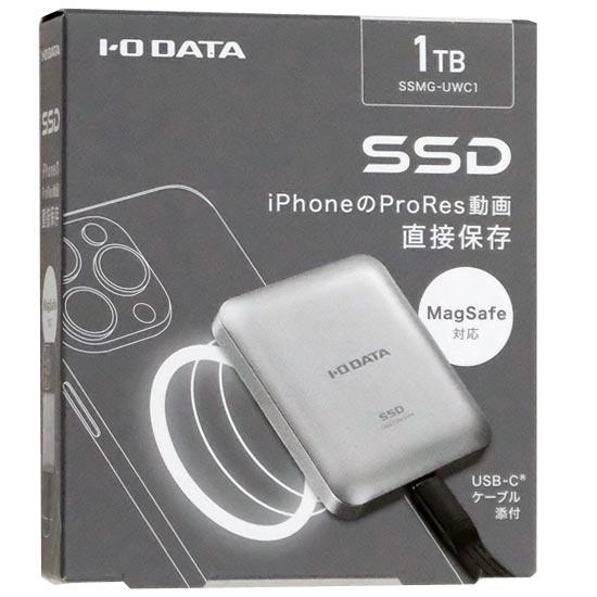 I-O DATA　MagSafe対応 ポータブルSSD　SSMG-UWC1　1TB