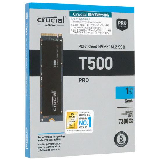 crucial　内蔵型 M.2 SSD　T500 CT1000T500SSD8JP　1TB