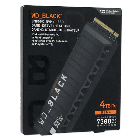 Western Digital製　内蔵SSD 4TB WD_Black SN850X NVMe SSD WDS400T2XHE