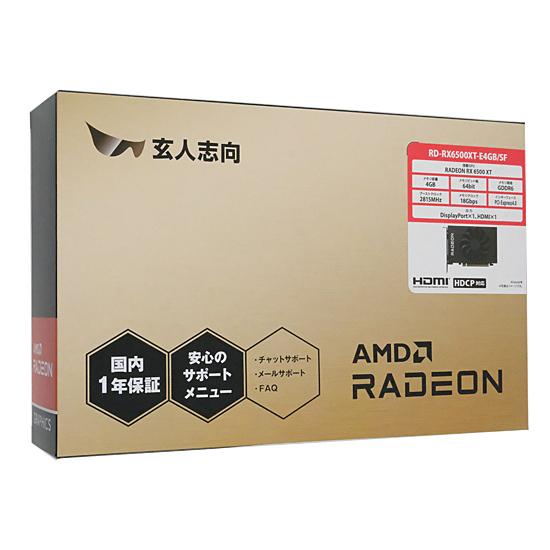 玄人志向グラボ　RD-RX6500XT-E4GB/SF　PCIExp 4GB