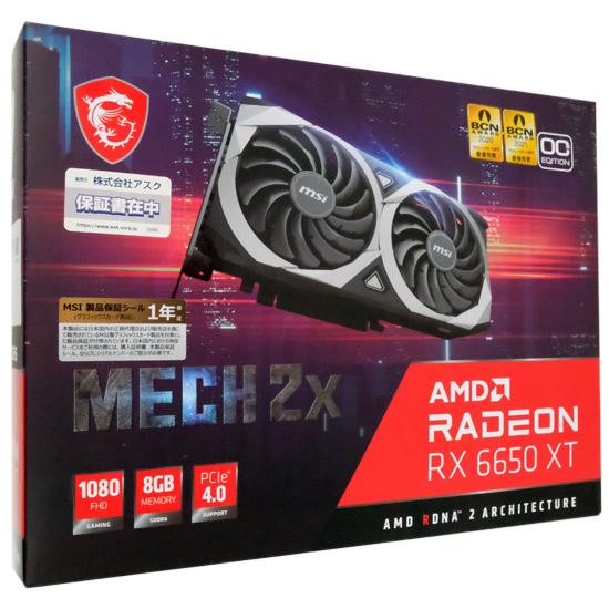 MSI製グラボ　Radeon RX 6650 XT MECH 2X 8G OC　PCIExp 8GB