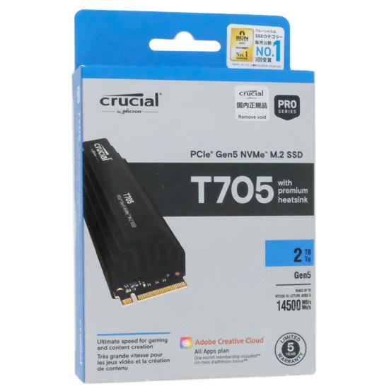 crucial　内蔵型 M.2 SSD　T705 CT2000T705SSD5-JP　2TB