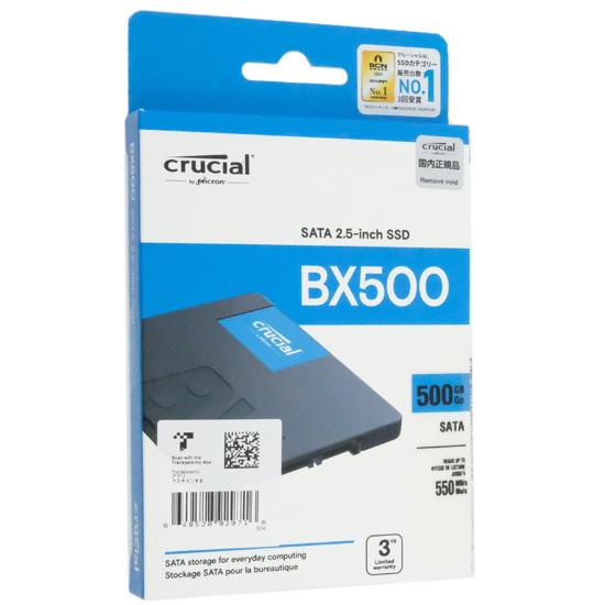 crucial　2.5インチ 内蔵型 SSD BX500 CT500BX500SSD1JP　500GB