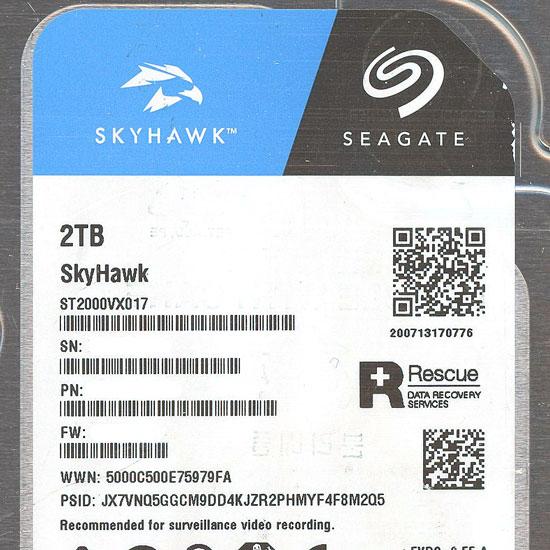 SEAGATE製HDD　ST2000VX017　2TB SATA600