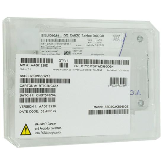 Solidigm SSD　D3-S4520 SSDSC2KB960GZ1Z　960GB