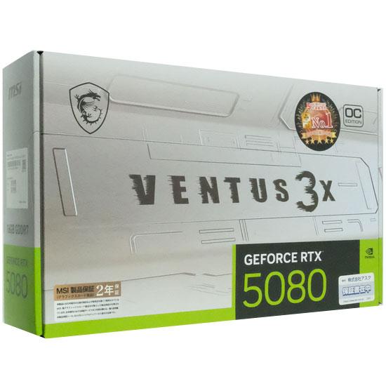 MSI製グラボ　GeForce RTX 5080 16G VENTUS 3X OC WHITE　PCIExp 16GB