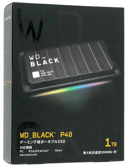 Western Digital製　ゲーム用SSD WD_Black P40 Game Drive SSD WDBAWY0010BBK･･･