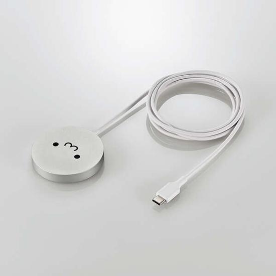ELECOM　マグネットQi2規格対応ワイヤレス充電器(15W・卓上)　W-MA04WF　しろ･･･