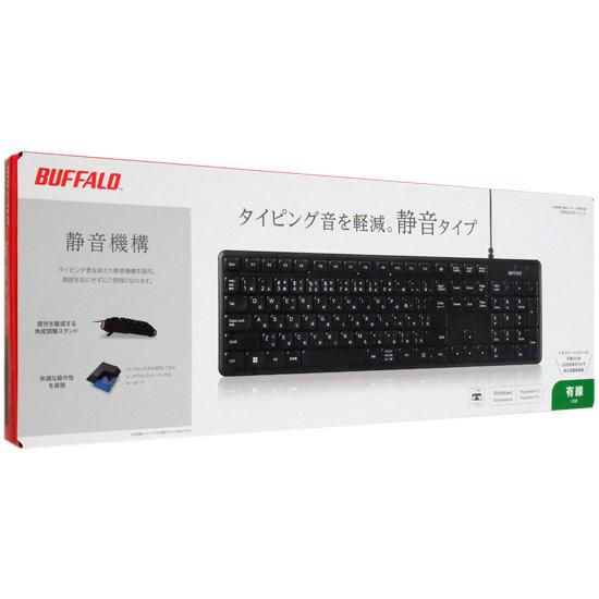 BUFFALO　静音設計 有線フルキーボード BSKBU340BK　ブラック
