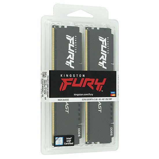 Kingston製　KF552C40BBK2-64　DDR5 PC5-41600 32GB 2枚組