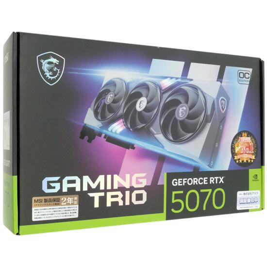 MSI製グラボ　GeForce RTX 5070 12G GAMING TRIO OC　PCIExp 12GB
