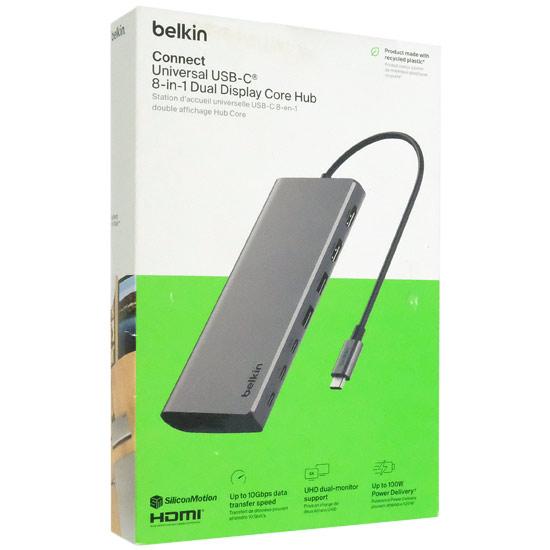 Belkin　ユニバーサルUSB-C 8-in-1デュアルディスプレイコアハブ　INC015BTSG･･･