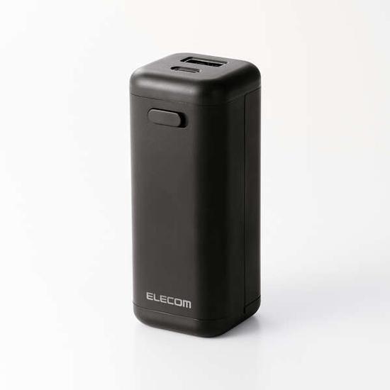 ELECOM　乾電池式モバイルバッテリー　DE-KD06BK　ブラック